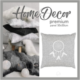 PANEL PODUSZKOWY - ŁAPACZ SNÓW / szary - HOME DECOR PREMIUM