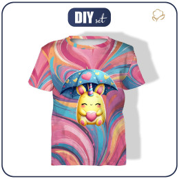 T-SHIRT DZIECIĘCY - VALENTINE'S DAY / MONSTER 2 - zestaw do uszycia