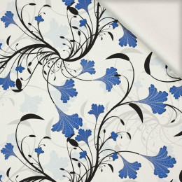 LIŚCIE wz. 4 (classic blue) - tkanina wiskozowa