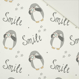 FOTO PINGWIN SMILE / biały - drelich bawełniany