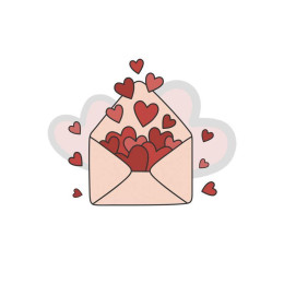WALENTYNKOWY LIST (HAPPY VALENTINE’S DAY) - PANEL SINGLE JERSEY