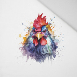 WATERCOLOR ROOSTER - PANEL (60cm x 50cm) Panama 220g