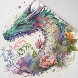 WATERCOLOR DRAGON - PANEL (60cm x 50cm) Panama 220g