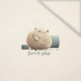 SLEEPING CAT - panel (40cm x 40cm) Len 100%