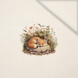 SLEEPING FOX - panel (40cm x 40cm) Len 100%