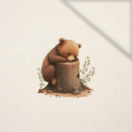 SLEEPING BEAR - panel (40cm x 40cm) Len 100%