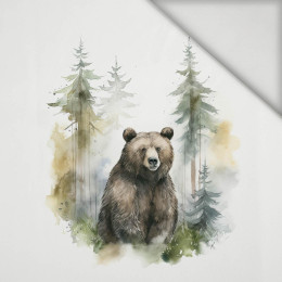 WATERCOLOR BEAR - panel (60cm x 50cm) lycra 300g