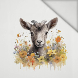 WATERCOLOR GOAT - panel (60cm x 50cm) lycra 300g