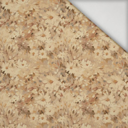 BEIGE / FLOWERS - lycra 300g