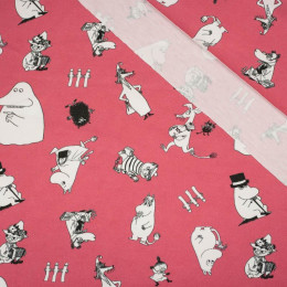 MUMINKI wz. 2 / różowy - single jersey