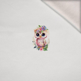 BABY OWL - PANEL (60cm x 50cm) dzianina drapana z elastanem ITY