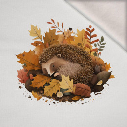 SLEEPING HEDGEHOG - PANEL (75cm x 80cm) dzianina drapana z elastanem ITY