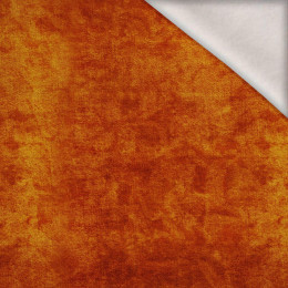 JESIENNY BATIK / pomarańczowy (BARWY JESIENI) - dzianina drapana z elastanem ITY