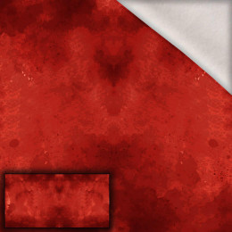 RED SPECKS - PANEL (80cm x 155cm) dzianina drapana z elastanem ITY