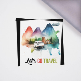 LET'S GO TRAVEL - PANEL (75cm x 80cm) softshell