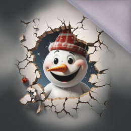 HAPPY SNOWMAN - PANEL (60cm x 50cm) softshell
