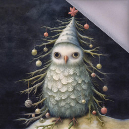 VINTAGE CHRISTMAS OWL wz. 1 - PANEL (60cm x 50cm) softshell