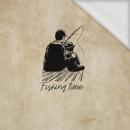 FISHING TIME WZ. 2 - panel (75cm x 80cm) dzianina pętelkowa