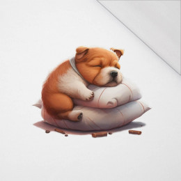 SLEEPING DOG - PANEL (60cm x 50cm) ORGANICZNY SINGLE JERSEY