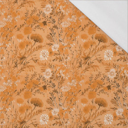 SUNDIAL ORANGE / FLOWERS - single jersey 