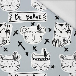 BE BRAVE / BOHO (SZKOLNE RYSUNKI) - tkanina wodoodporna