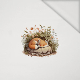 SLEEPING FOX - panel (40cm x 40cm) jersey wiskozowy 