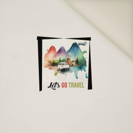 LET'S GO TRAVEL - PANEL (40cm x 40cm) Welur tapicerski