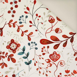 FOLKOWY FLORAL WZ. 2 (FOLKOWY LAS)- Welur tapicerski