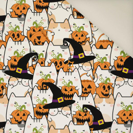 50cm HALLOWEEN CATS WZ. 1- Welur tapicerski
