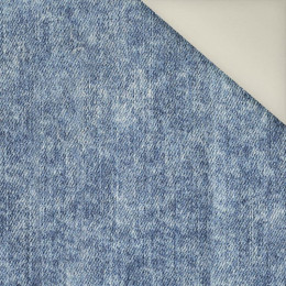 PRZECIERANY JEANS (niebieski)- Welur tapicerski
