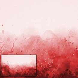 KLEKSY (czerwony) - PANEL PANORAMICZNY (95cm x 160cm)