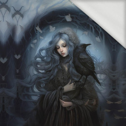 GOTHIC GIRL WZ. 2 - panel (60cm x 50cm) - dzianina pętelkowa z elastanem ITY