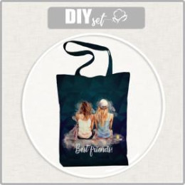 SHOPPERKA - BEST FRIENDS - tkanina wodoodporna - zestaw do uszycia