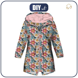 PARKA DZIECIĘCA (ARIEL) - FLOWERS 3D WZ. 11 - zestaw do uszycia
