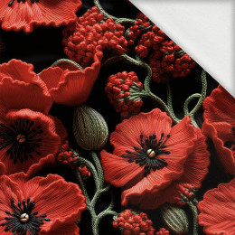 100cm FLOWERS 3D WZ. 7 - dzianina pętelkowa z elastanem ITY