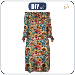 SUKIENKA HISZPANKA "CARMEN" - FLOWERS wz.38 - zestaw do uszycia