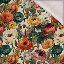 FLOWERS WZ.54 - dzianina drapana z elastanem ITY