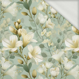 FLOWERS WZ.57 - dresówka pętelkowa