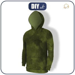 MĘSKA BLUZA Z KAPTUREM (COLORADO) - GRUNGE wz. 2 (oliwkowy) - zestaw do uszycia 