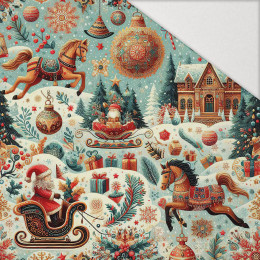 Vintage Christmas wz.20 - Hydrofobowa dzianina drapana 