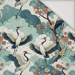 Japanese Garden wz.2  (birds) - Jersey wiskozowy