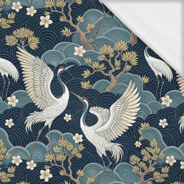 Japanese Garden wz.3  (birds)- single jersey z elastanem ITY