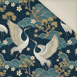 Japanese Garden wz.3  (birds)- Welur tapicerski