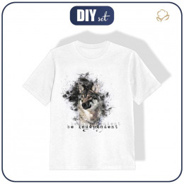 T-SHIRT DZIECIĘCY - BE INDEPENDENT (BE YOURSELF) - single jersey