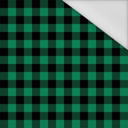 KRATA VICHY - MELANŻ ZIELONY - tkanina wodoodporna