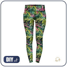 LEGGINSY SPORTOWE - MONSTERA wz.8 - zestaw do uszycia