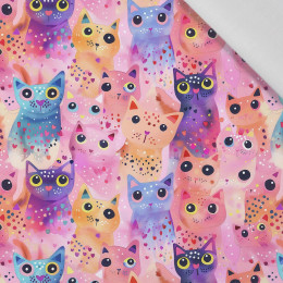 NEON CATS WZ.1 - tkanina bawełniana