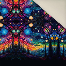 NEON GALAXY WZ.11 - panel (60cm x 50cm) - Welur tapicerski