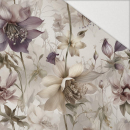PASTEL FLOWERS WZ.2 - Hydrofobowa dzianina drapana 