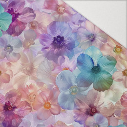PASTEL FLOWERS WZ.9 - Hydrofobowa dzianina drapana 